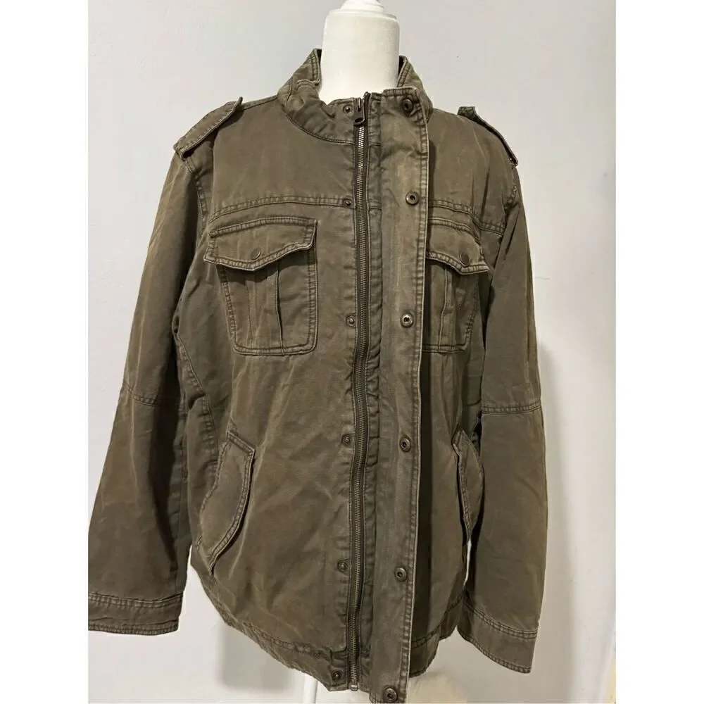 Levi’s Green washed military jacket XL